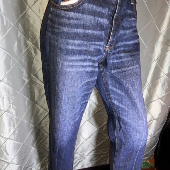 American Eagle Outfitters Women 12 Denim Blue Vintage Hi-Rise Stretch Jeans - Picture 3 of 8